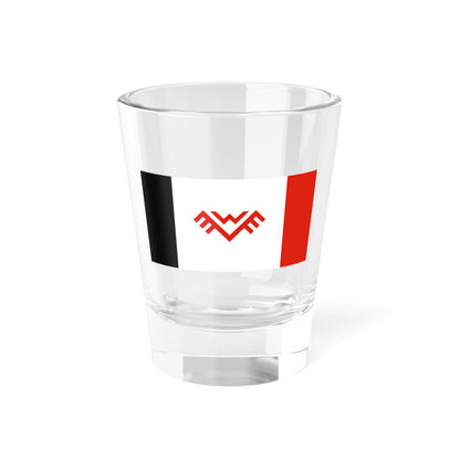 Udmurt national movement flag 3 (Russia) Shot Glass 1.5oz