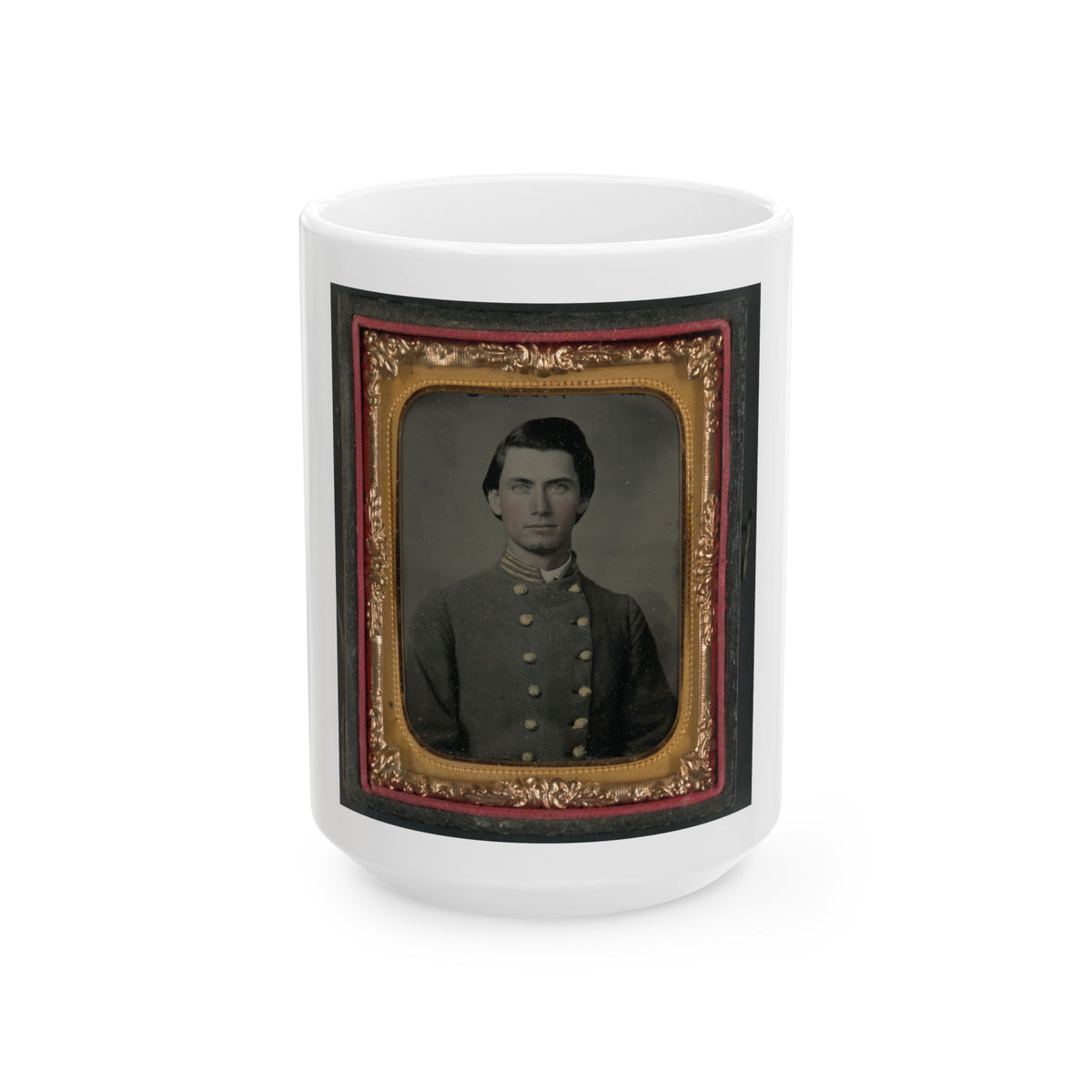 Captain Jesse Sharpe Barnes, F Company, 4th North Carolina Infantry In Frock Coat (U.S. Civil War) White Coffee Mug