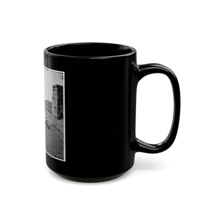 Knoxville, Tenn., Vicinity. Bridge At Strawberry Plains, 20 Miles Northeast Of Knoxville; Camera On Tripod At Right (U.S. Civil War) Black Coffee Mug