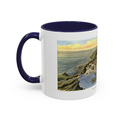 Central America - Panama Canal (1912) (Map) Accent Coffee Mug