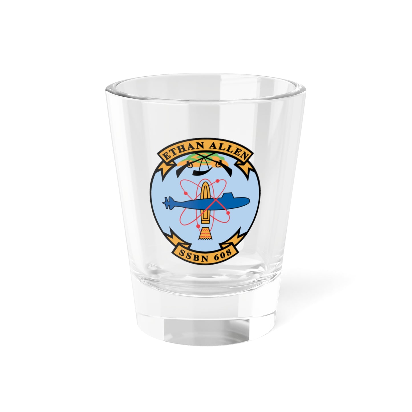 Ethan Allen SSBN 608 (U.S. Navy) Shot Glass 1.5oz