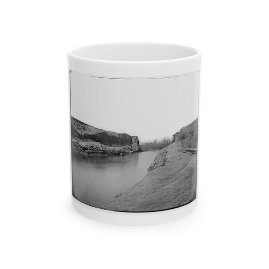 James River, Va. Another View Of The Dutch Gap Canal (U.S. Civil War) White Coffee Mug