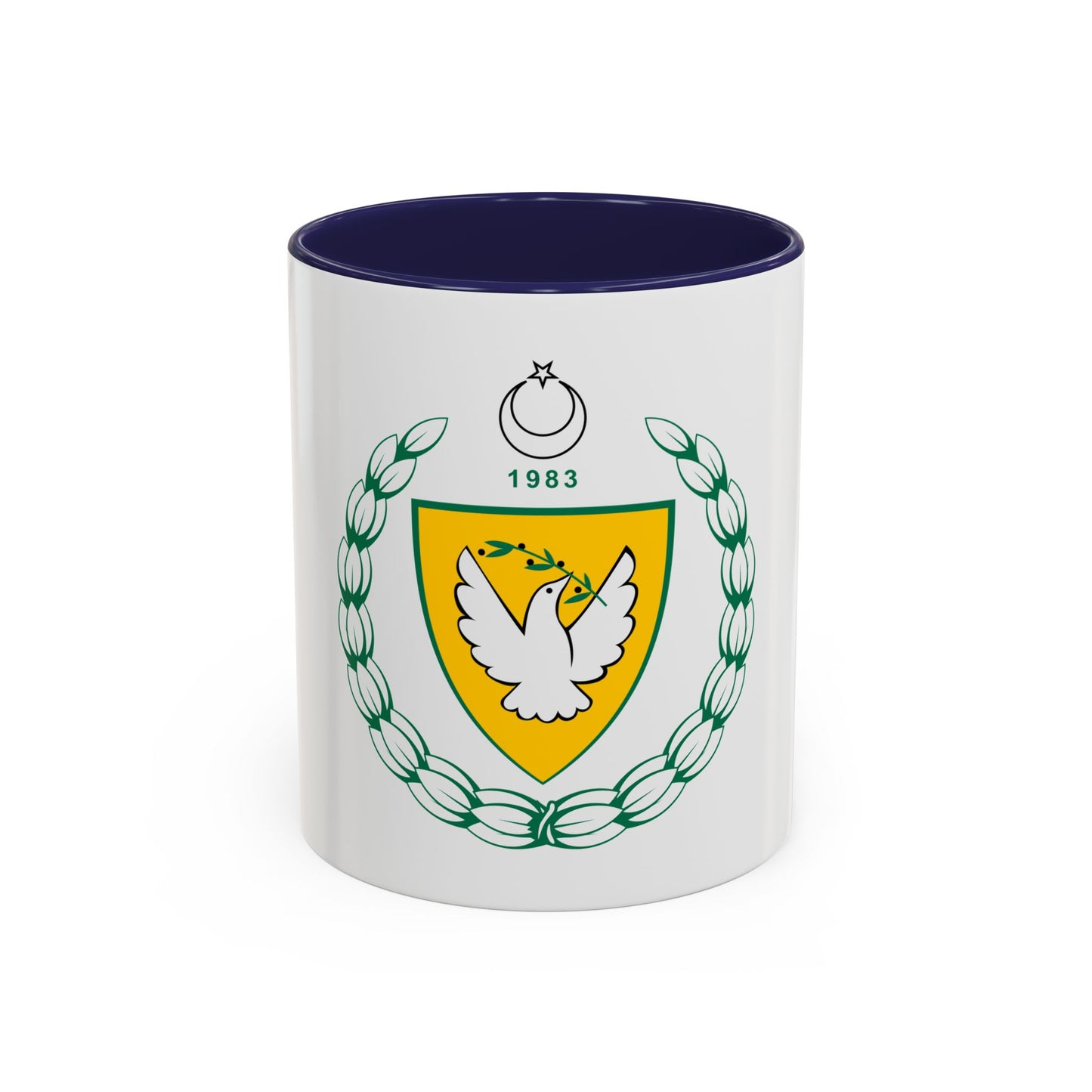 Coat of arms of the Turkish Republic of Northern Cyprus - Accent Coffee Mug