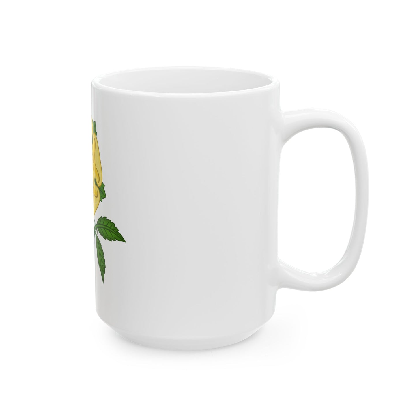 Golden Rose Badge - White Coffee Mug