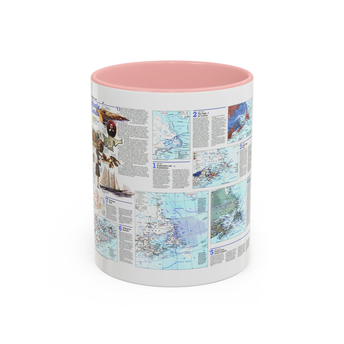Canada - Atlantic 2 (1993) (Map) Accent Coffee Mug