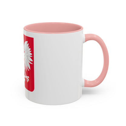 Coat of arms of Poland (1980-1990) - Accent Coffee Mug