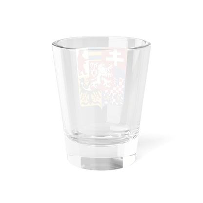 Middle coat of arms of Czechoslovakia (Slovakia) (Coat of Arms) Shot Glass 1.5oz