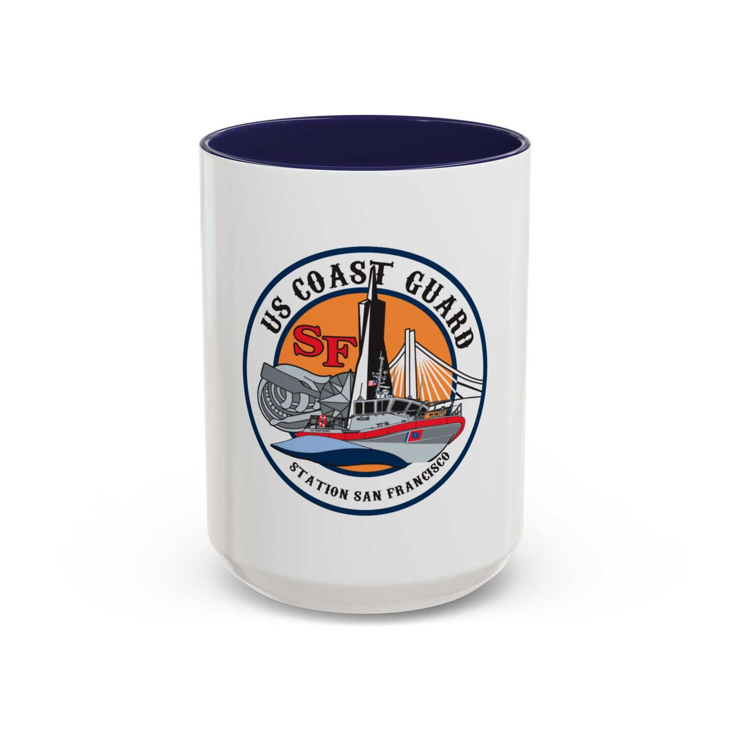 USCGS San Francisco Station (U.S. Coast Guard) Accent Coffee Mug