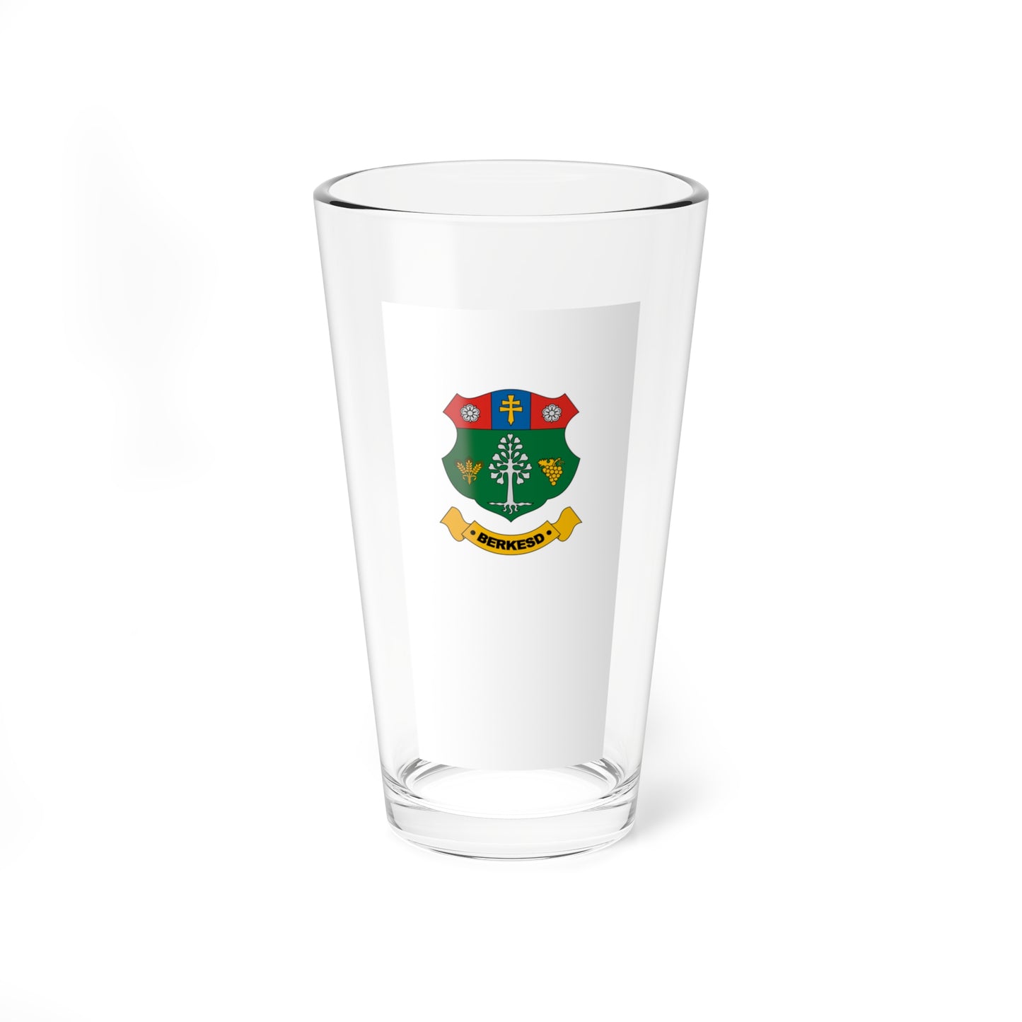 Flag of Berkesd (Hungary) Pint Glass 16oz