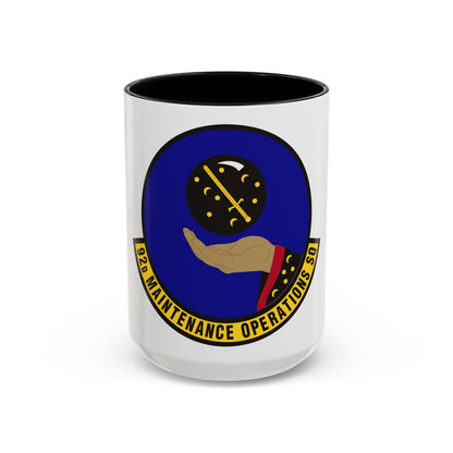 92 Maintenance Operations Squadron AMC (U.S. Air Force) Accent Coffee Mug