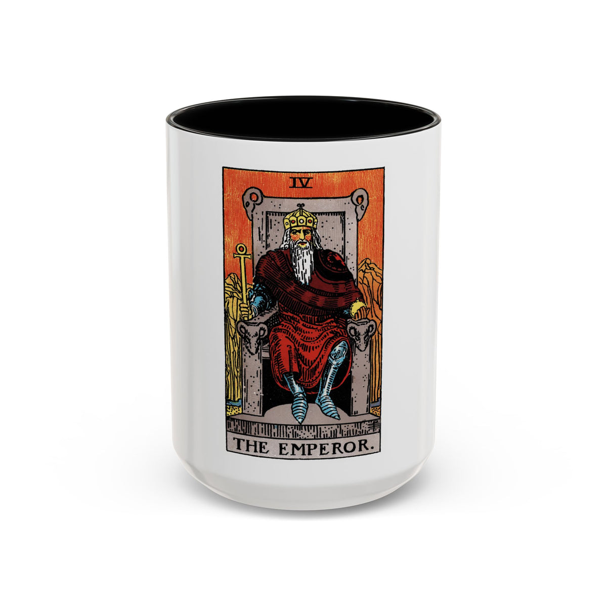 The Emperor (Tarot Card) Accent Coffee Mug