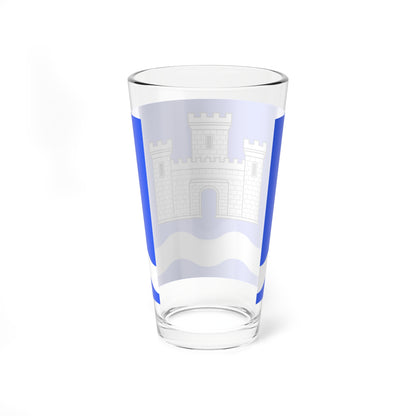 Flag of Chateauneuf-du-Faou (France) Pint Glass 16oz