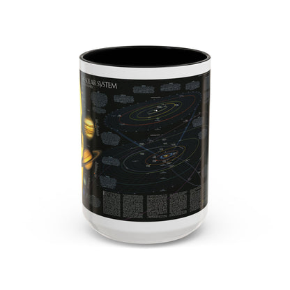 Space - Solar System- Our Sun's Family (1990) (Map) Accent Coffee Mug