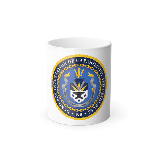 Deputy Chief of Naval Operations for Integration of Capabilities and Resources N8 (U.S. Navy) Color Changing Mug 11oz