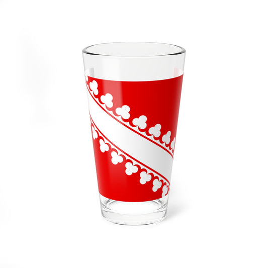 Flag of Basse-Alsace (France) Pint Glass 16oz
