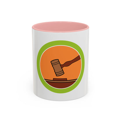 Public Speaking (Boy Scout Merit Badge) Accent Coffee Mug