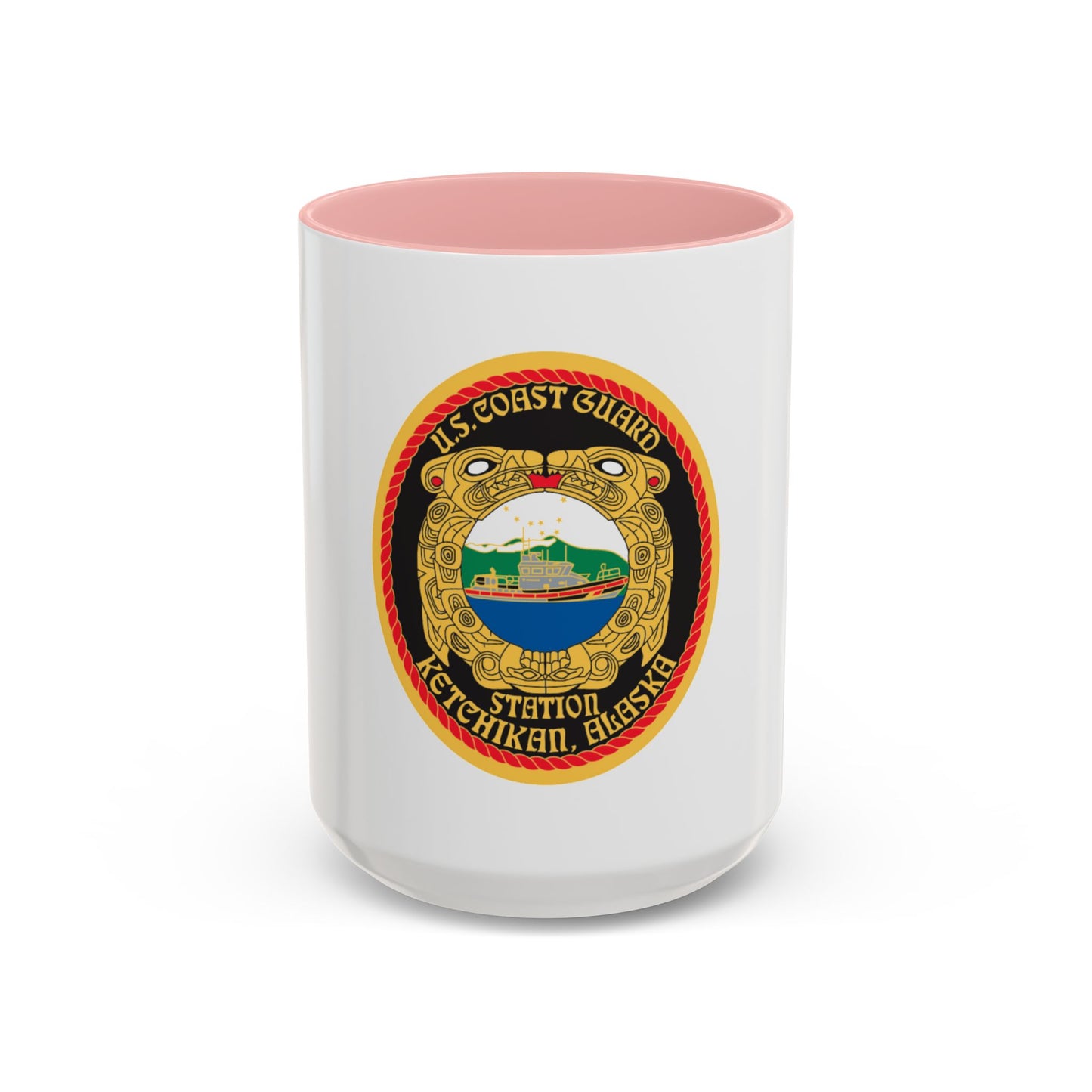 USCGS Ketchikan (U.S. Coast Guard) Accent Coffee Mug