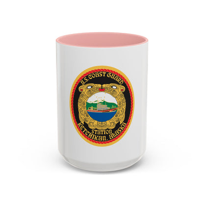 USCGS Ketchikan (U.S. Coast Guard) Accent Coffee Mug