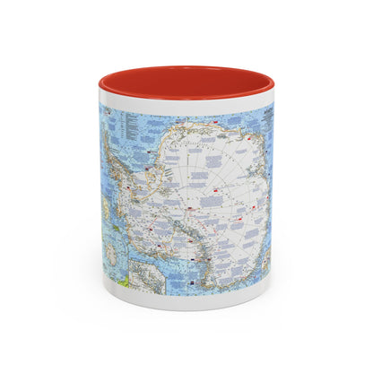 Antarctica (1963) (Map) Accent Coffee Mug