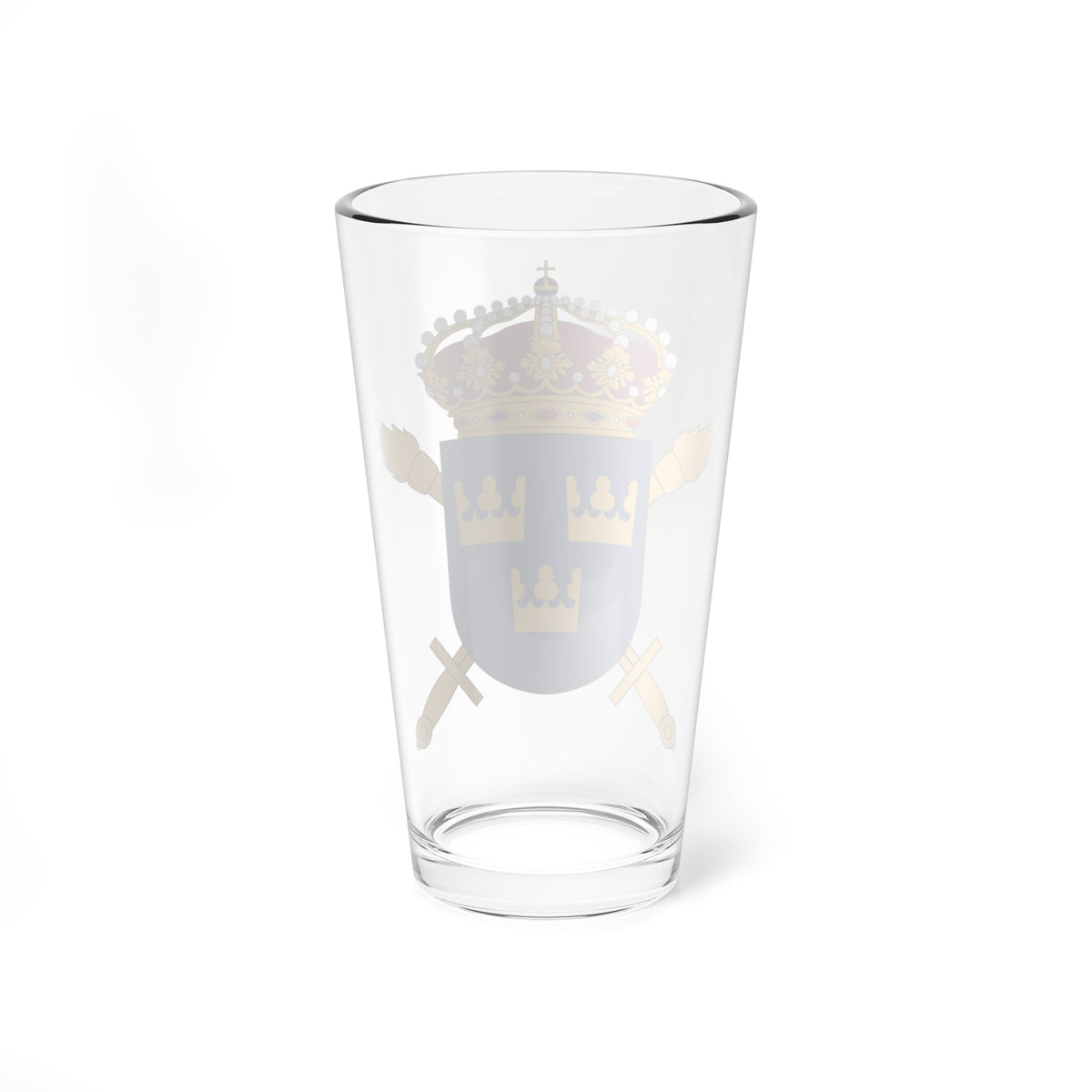 Myndigheten för totalförsvarsanalys vapen (Sweden) (Coat of Arms) Pint Glass 16oz