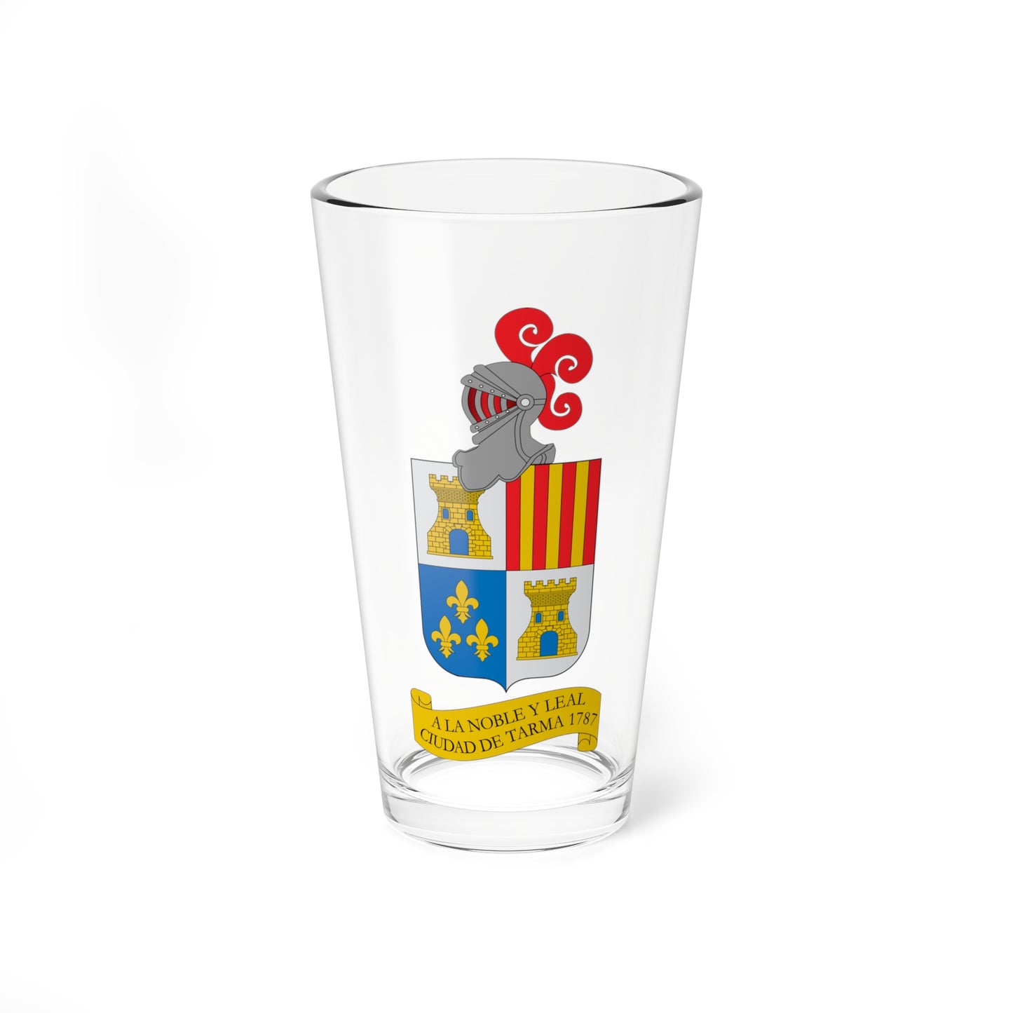 Escudo De Tarma (Peru) (Coat of Arms) Pint Glass 16oz