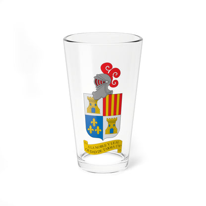 Escudo De Tarma (Peru) (Coat of Arms) Pint Glass 16oz