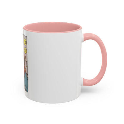 The 6 of Pentacles (Tarot Card) Accent Coffee Mug