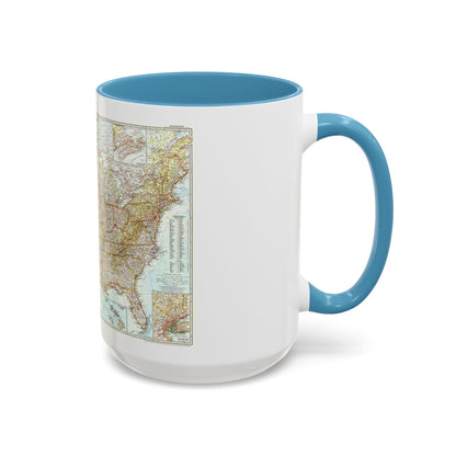USA - The United States (1956) (Map) Accent Coffee Mug