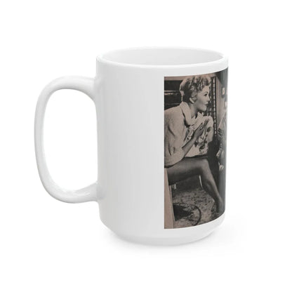 Kim Novak #166 - Scanned Mag. 66 Photos (Vintage Female Icon) White Coffee Mug-Go Mug Yourself