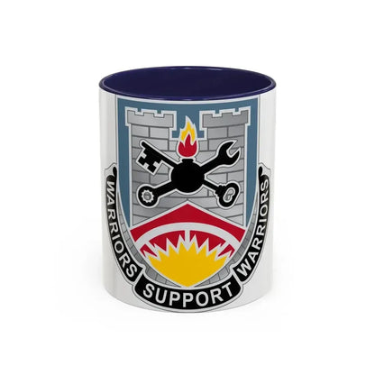 142d Engineer Battalion North Dakota National Guard (U.S. Army) Accent Coffee Mug 11oz Navy - Go Mug Yourself