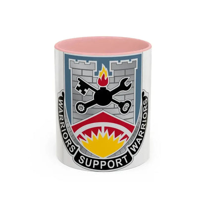 142d Engineer Battalion North Dakota National Guard (U.S. Army) Accent Coffee Mug 11oz Pink - Go Mug Yourself