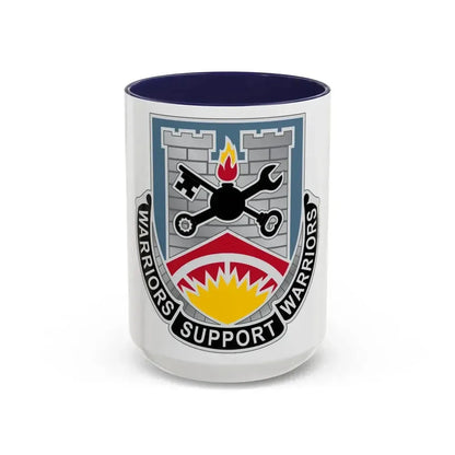 142d Engineer Battalion North Dakota National Guard (U.S. Army) Accent Coffee Mug 15oz Navy - Go Mug Yourself