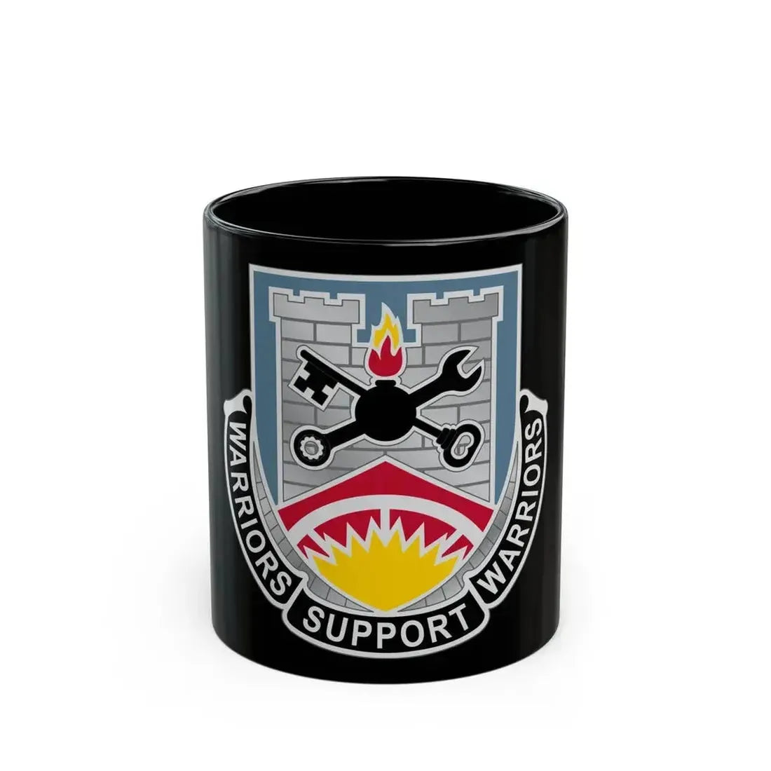 142d Engineer Battalion North Dakota National Guard (U.S. Army) Black Coffee Mug 11oz - Go Mug Yourself
