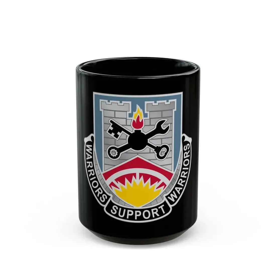 142d Engineer Battalion North Dakota National Guard (U.S. Army) Black Coffee Mug 15oz - Go Mug Yourself