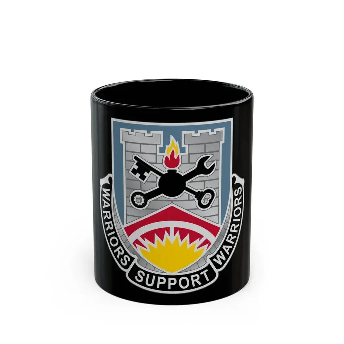 142d Engineer Battalion North Dakota National Guard (U.S. Army) Black Coffee Mug - Go Mug Yourself