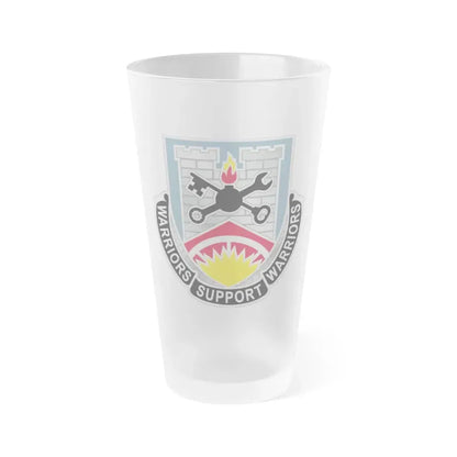 142d Engineer Battalion North Dakota National Guard (U.S. Army) Frosted Pint Glass 16oz Default Title - Go Mug Yourself