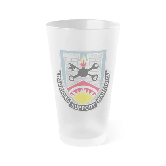 142d Engineer Battalion North Dakota National Guard (U.S. Army) Frosted Pint Glass 16oz Default Title - Go Mug Yourself