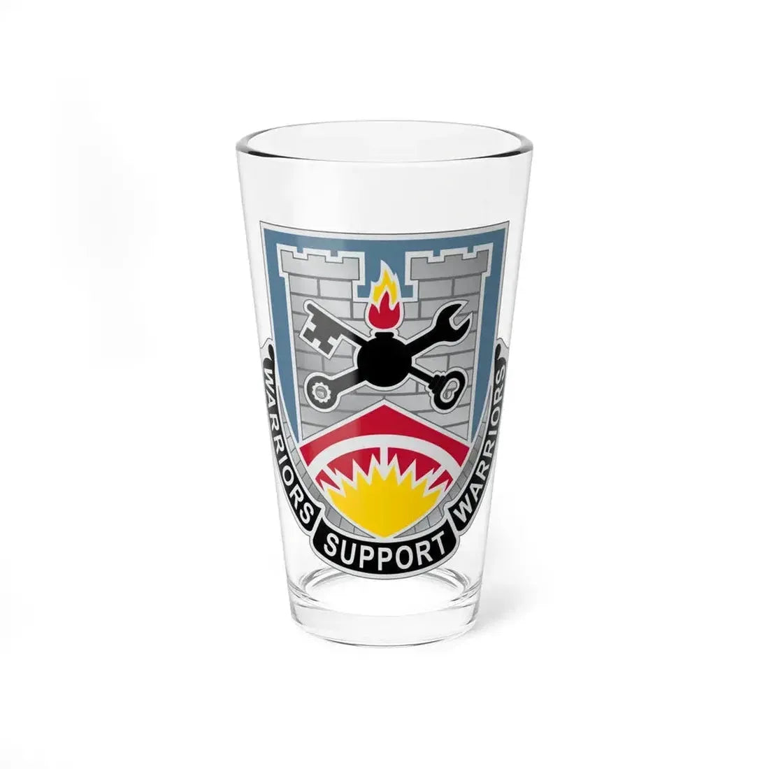 142d Engineer Battalion North Dakota National Guard (U.S. Army) Pint Glass 16oz - Go Mug Yourself