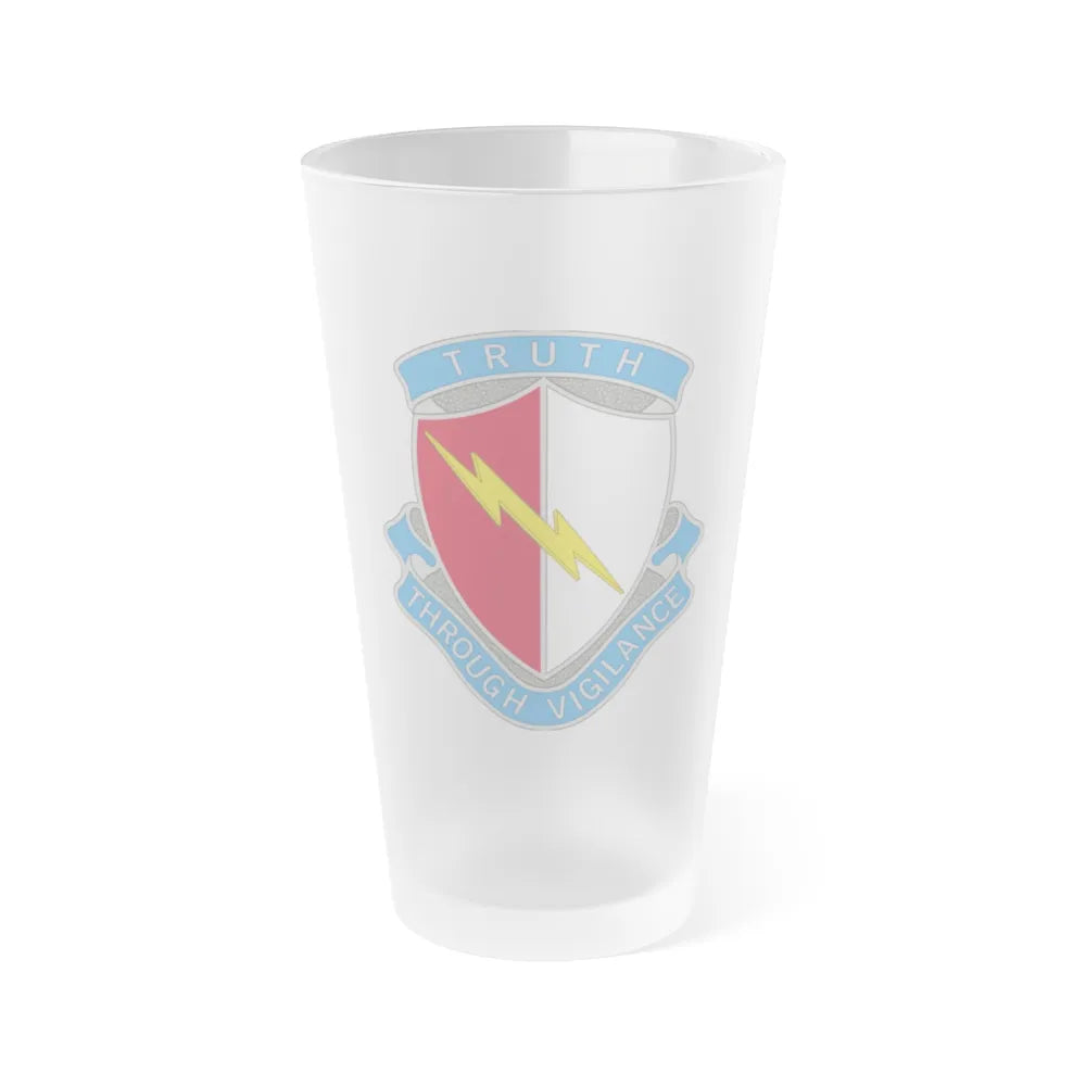 142nd Battlefield Surveillance Brigade 2 (U.S. Army) Frosted Pint Glass 16oz-Go Mug Yourself