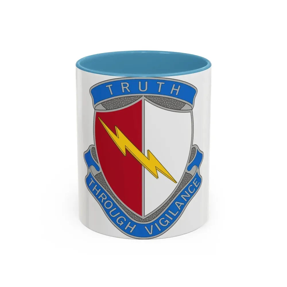 142nd Battlefield Surveillance Brigade 2 (U.S. Army) Accent Coffee Mug 11oz Light Blue - Go Mug Yourself
