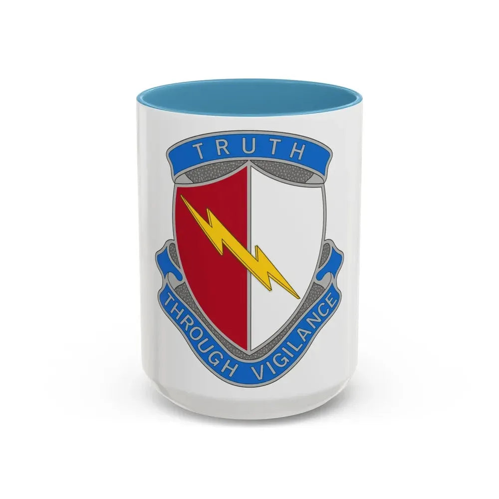 142nd Battlefield Surveillance Brigade 2 (U.S. Army) Accent Coffee Mug 15oz Light Blue - Go Mug Yourself