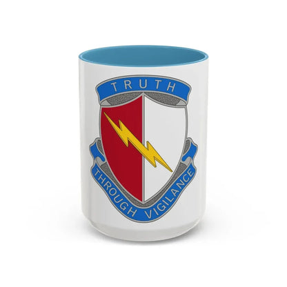 142nd Battlefield Surveillance Brigade 2 (U.S. Army) Accent Coffee Mug 15oz Light Blue - Go Mug Yourself