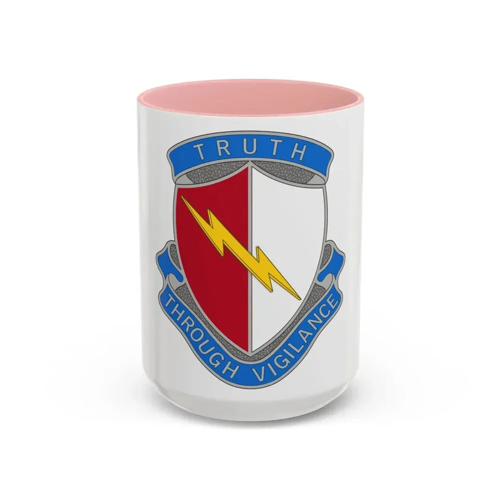 142nd Battlefield Surveillance Brigade 2 (U.S. Army) Accent Coffee Mug 15oz Pink - Go Mug Yourself