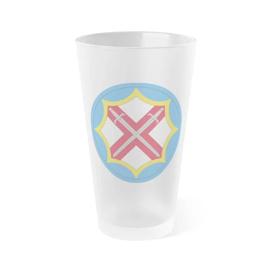 142nd Battlefield Surveillance Brigade (U.S. Army) Frosted Pint Glass 16oz-Go Mug Yourself