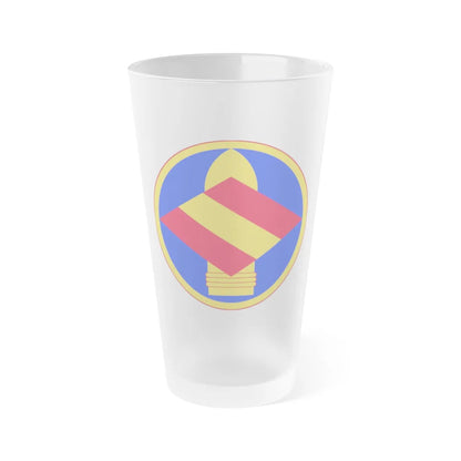 142nd Field Artillery Brigade (U.S. Army) Frosted Pint Glass 16oz-Go Mug Yourself