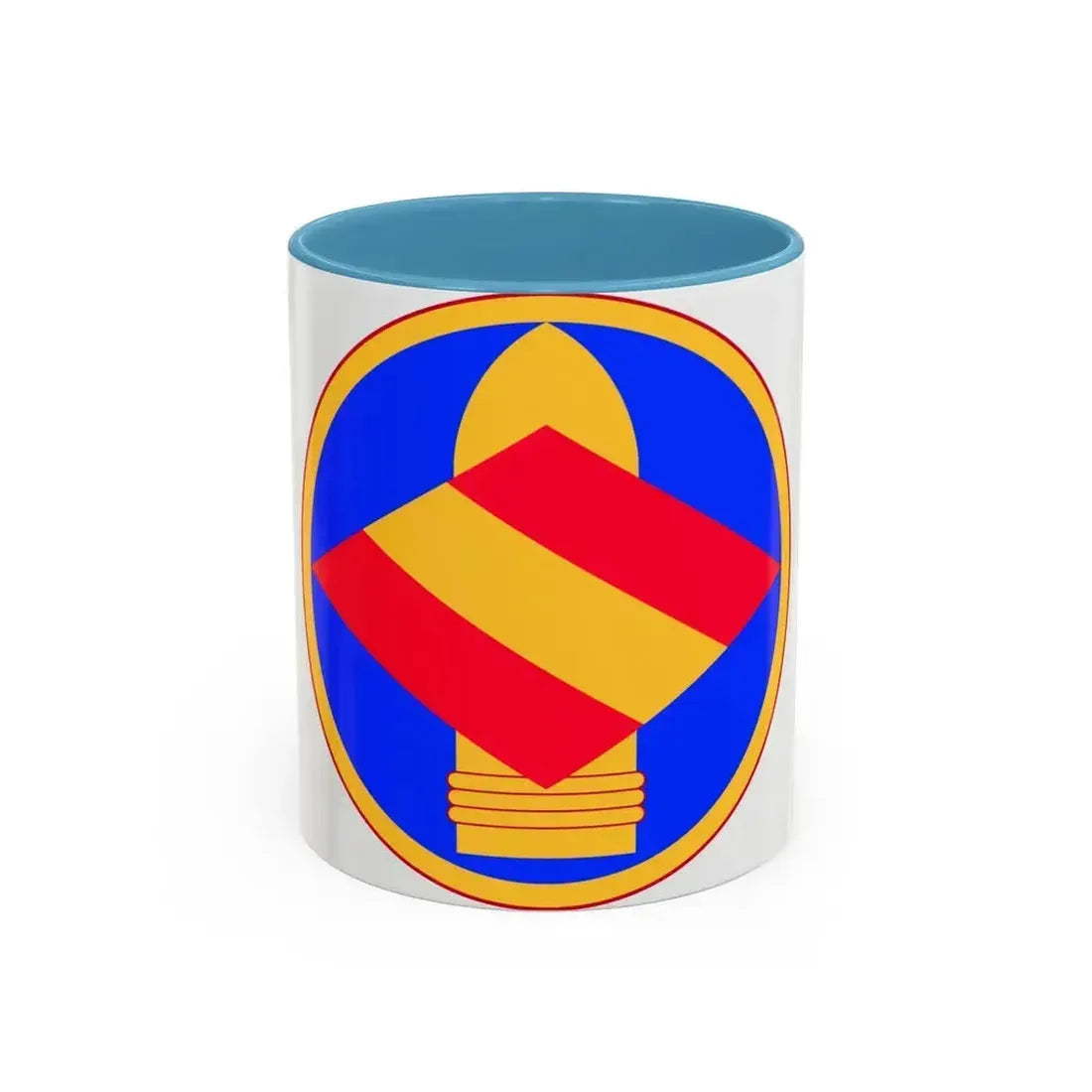 142nd Field Artillery Brigade (U.S. Army) Accent Coffee Mug 11oz Light Blue - Go Mug Yourself