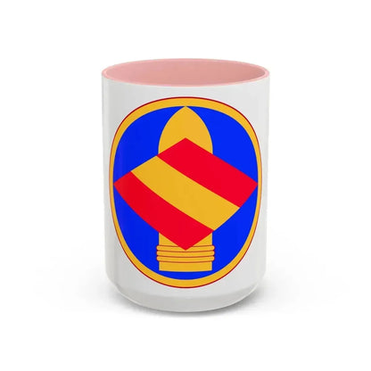 142nd Field Artillery Brigade (U.S. Army) Accent Coffee Mug 15oz Pink - Go Mug Yourself