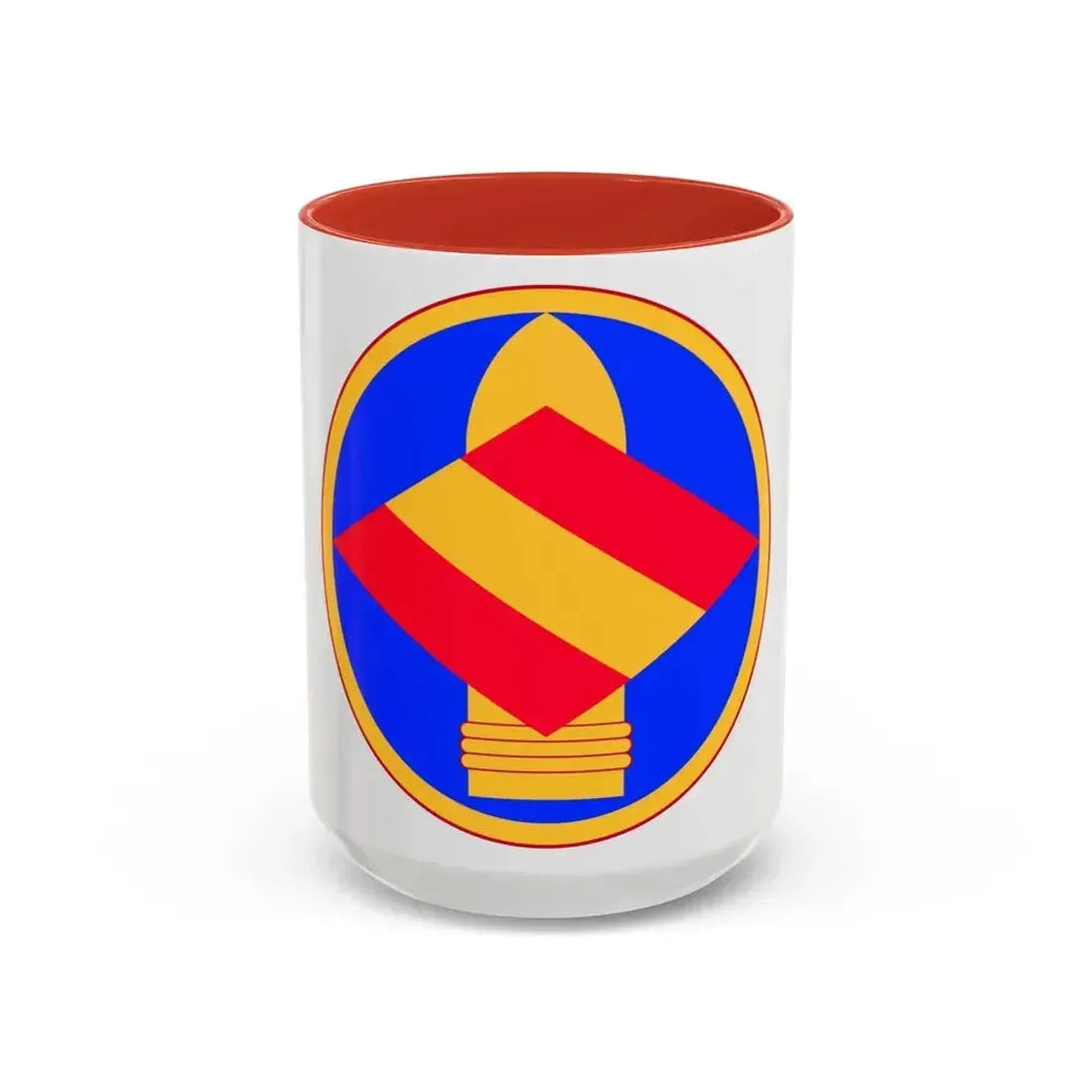 142nd Field Artillery Brigade (U.S. Army) Accent Coffee Mug 15oz Red - Go Mug Yourself