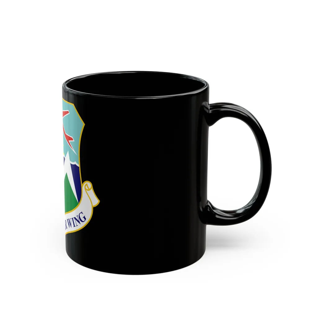 142nd Fighter Wing (U.S. Air Force) Black Coffee Mug-Go Mug Yourself