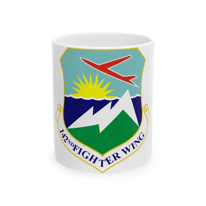 142nd Fighter Wing (U.S. Air Force) White Coffee Mug-11oz-Go Mug Yourself